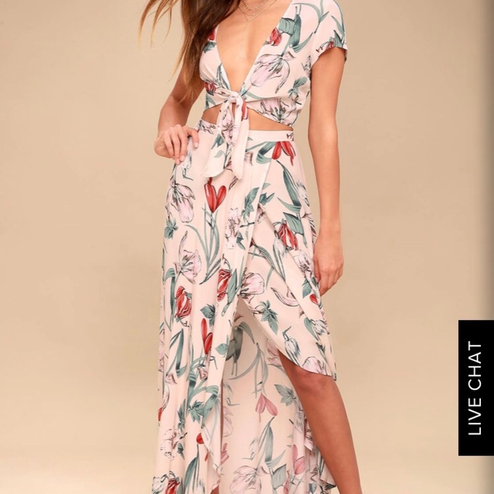Lulus two piece maxi set
